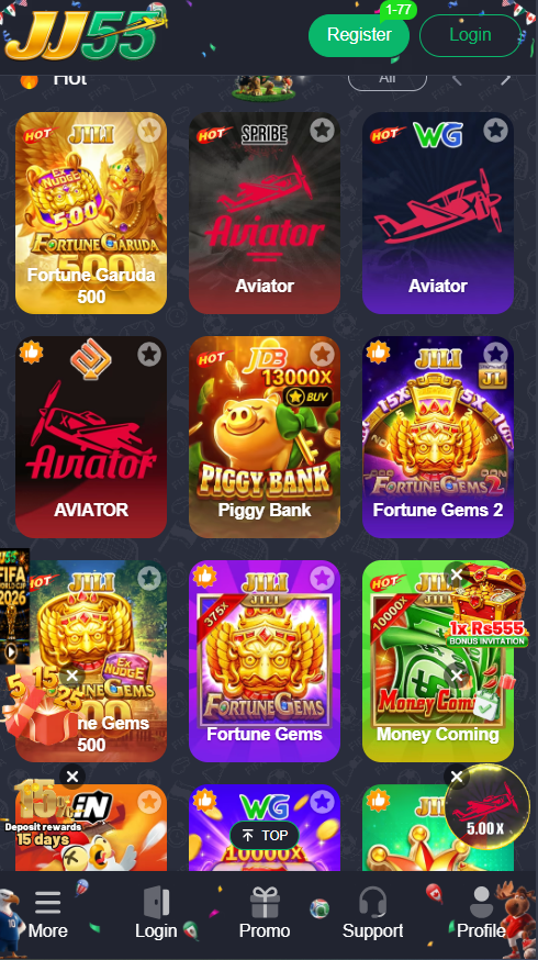 Login JJ55 App